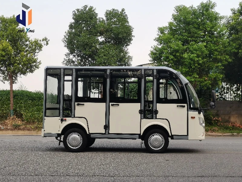 Electric Sightseeing Bus 8-23 Seats Customized Color 4500*1580*2080mm 72V 100A Max Speed 60 Km/h CE Certified