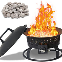 VTX-1873061 Well-made Outdoor Garden Patio Heater Portable Propane Camping Fire Pit Steel, Powder Coated Steel Hiking Travel