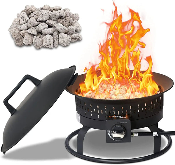 VTX-1873061 Well-made Outdoor Garden Patio Heater Portable Propane Camping Fire Pit Steel, Powder Coated Steel Hiking Travel