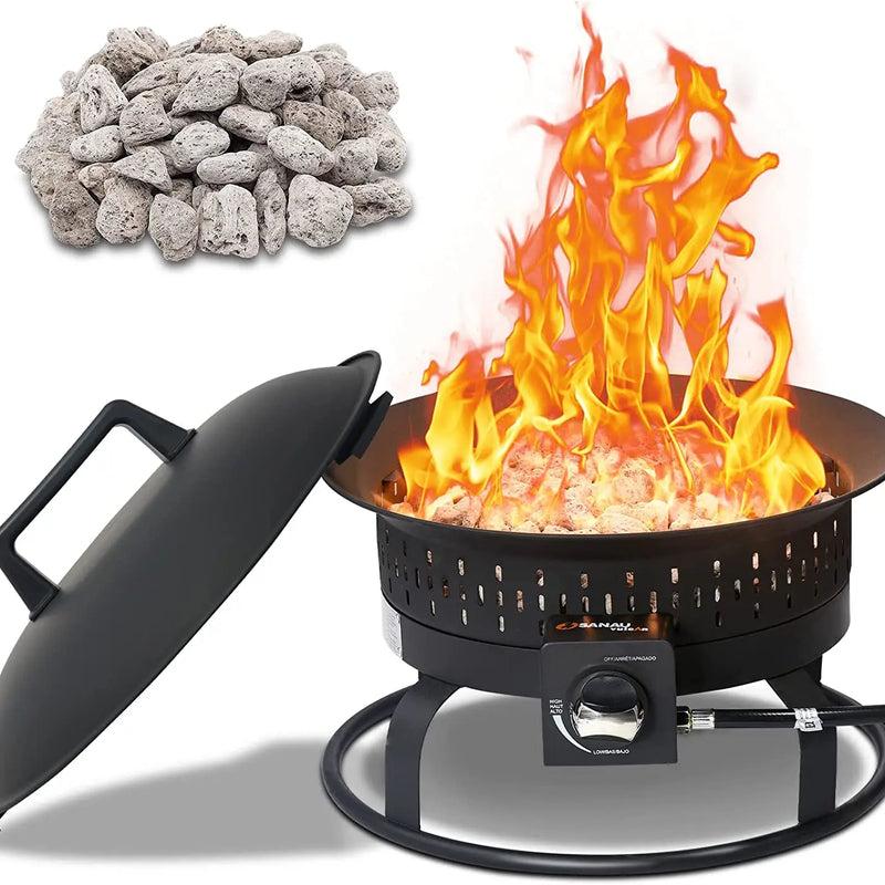 VTX-1873061 Well-made Outdoor Garden Patio Heater Portable Propane Camping Fire Pit Steel, Powder Coated Steel Hiking Travel