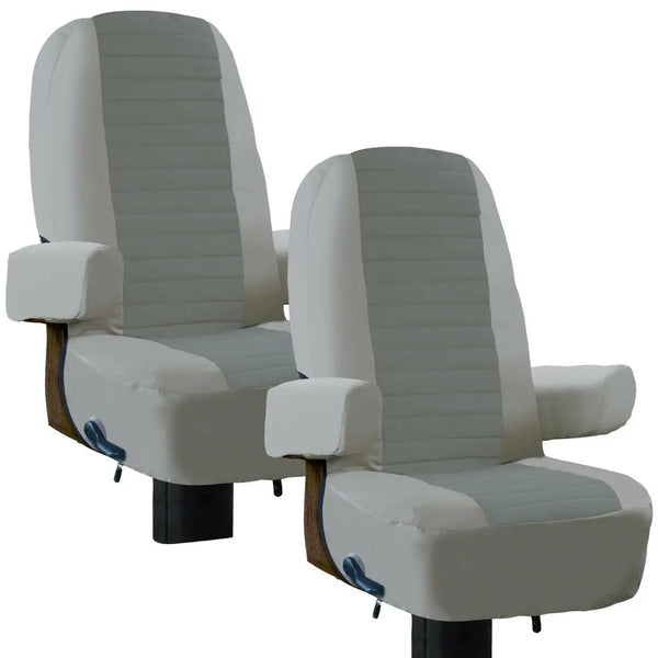 VTX-1184933 Overdrive Fit RV Captain-style Seats Heavy Duty Durable Captain Seat Cover Woven Polyester Bedroom Living Room Sofa