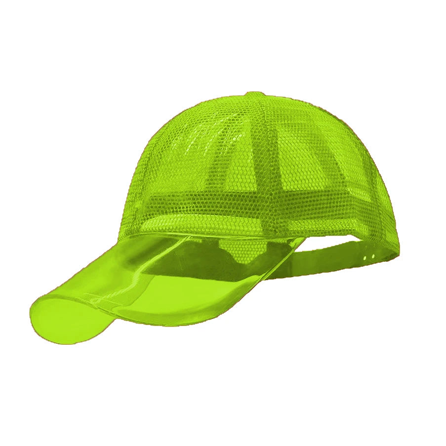 Lightweight UV Protection Waterproof Sports Cap for Adults, 5-Panel Design, Breathable TPU Nylon Mesh Sun Hat for Outdoor Activities