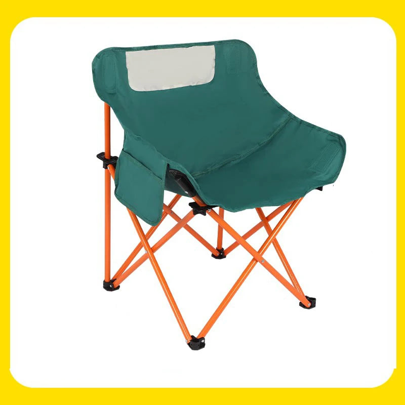 Folding Moon Chair for Outdoor Use - Portable Camping, Fishing, and Picnic Stool