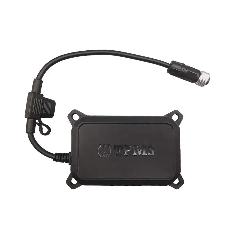 4 Wheel Recreational Vehicle Trailer Tire Pressure Monitoring System with External Sensors and Repeater, Digital, Universal Fit, CE Certified