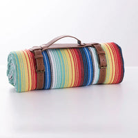 Oversized 2x2m Family Picnic Blanket: Waterproof Oxford Mat