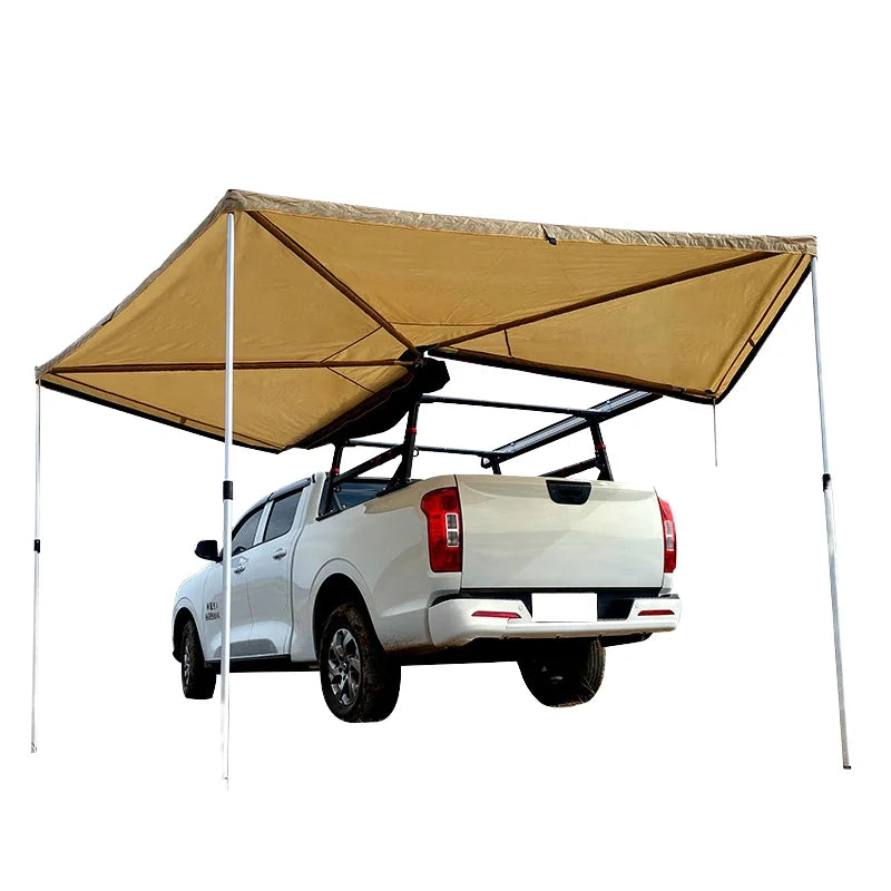 270 Degree Car Side Awning Tent Outdoor Camping SUV Sun Rain Shelter Aluminum Alloy