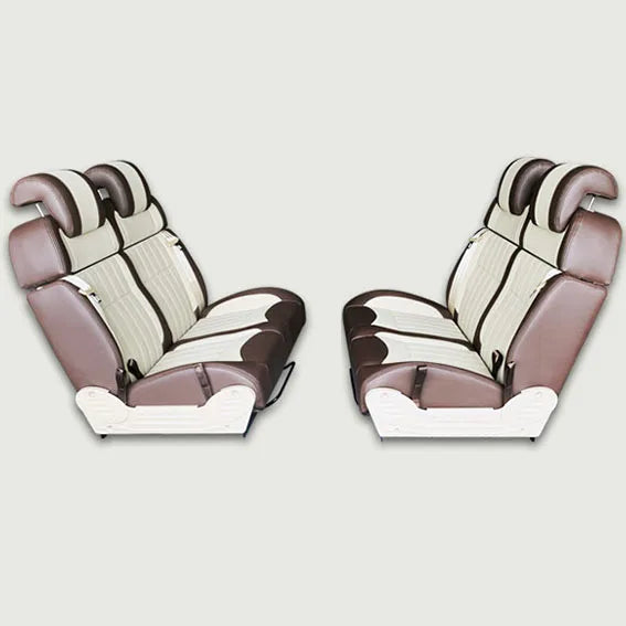 Luxury Leather MPV Van Seat with Sofa Bunk Bed Reclining Multi-Functional for Mercedes Vito, HIACE, Sprinter, and More