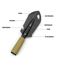 Multifunctional Outdoor Steel Shovel Handheld Small Wilderne
