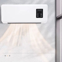 VTX-4396197 1500W Portable Ductless Air Conditioner Wall-Mounted Natural Wind Fan Heater RV Polypropylene Camping Hiking Travel