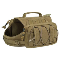 VTX-8699941 Multi-Functional Tactical Polyester Dog Harness Backpack Reflective Alloy Heavy-Duty Hiking Running Camping Outdoor