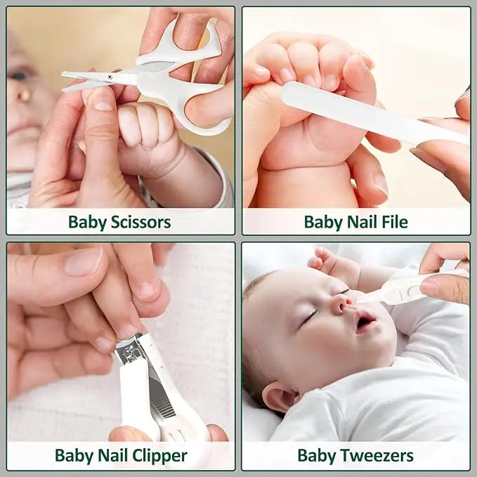 Baby Healthcare Grooming Medical First Aid Kit for Newborns and Kids, CPR Mask Included, 16x12x6cm, EVA Material