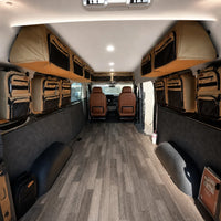 VTX-9808677 Camper Van Hanging Storage Organizer RV Overhead Ceiling Bag Modular Large Capacity Oxford Fabric Gear Cabinet