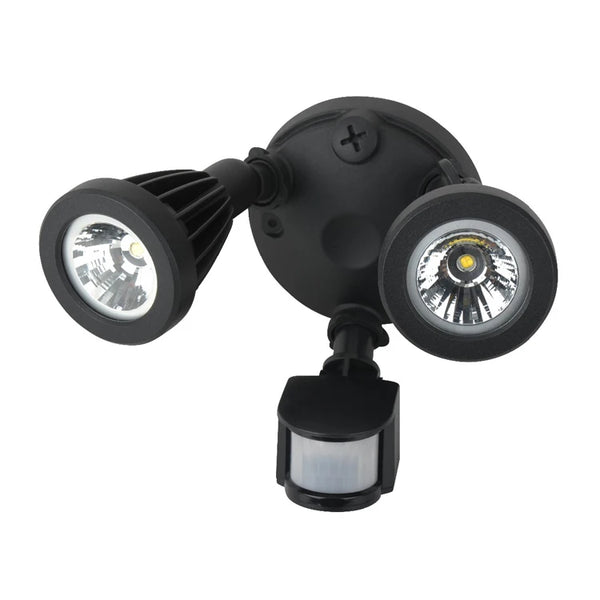 VTX-2364581 High Lumen ABS Outdoor Exterior Waterproof Twin Head Motion Sensor Security Garden Flood Led Spot Light Camping Hiking