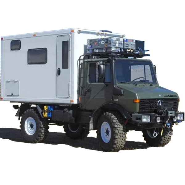Bullex New Design Premium Caravan Portable Traveler Bundle FRP Motorhome Body White for Truck Models