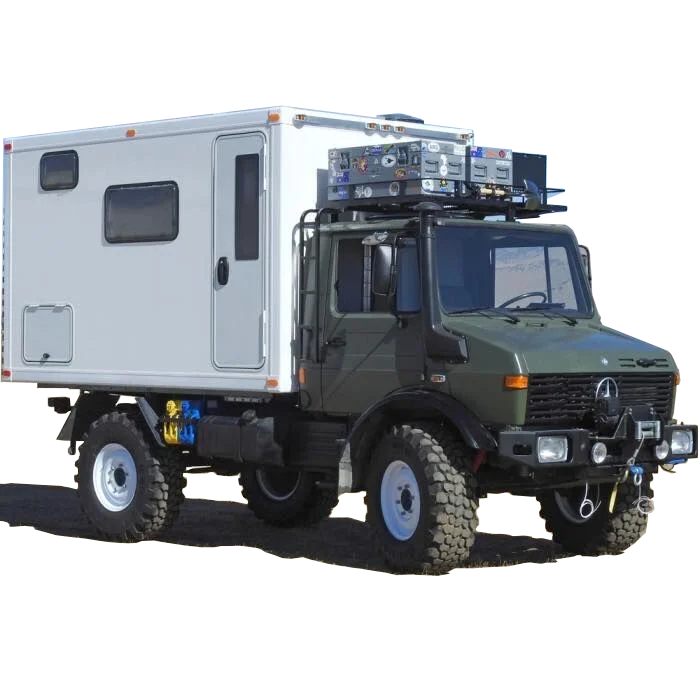 Bullex New Design Premium Caravan Portable Traveler Bundle FRP Motorhome Body White for Truck Models