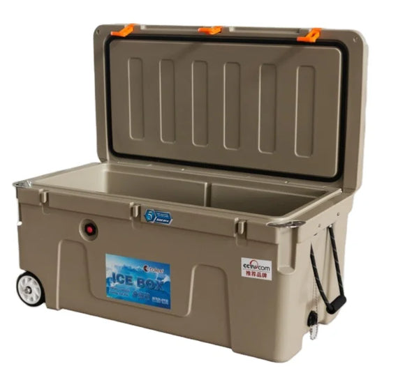 VTX-9153317 TOLEE Direct 120L Outdoor Camper Refrigerator Cooler Box Thermal Food Storage Camping BBQ Igloo Hiking Travel Picnic