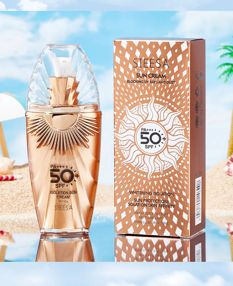 SIESA Sunscreen SPF 50 Transparent Isolation Cream with Vitamin E and Exosomes for All Skin Types