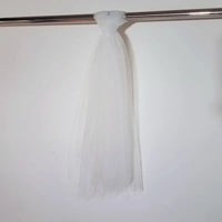 Swiss Dot Tulle Chair Sashes Organza Chair Back Bow Sheer Ya