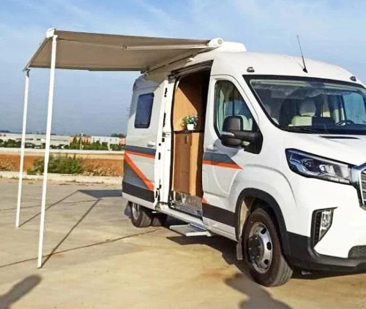 Automatic Aluminum Hard Shell Side Awning for RVs and Trailers, Waterproof Sun Shade Canopy