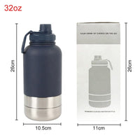 VTX-3090853 32oz Dog Feeder Food Bowls Water Bottles 3in1 Vacuum Insulated Portable Outdoor Travel Pet Stainless Steel Home Decor