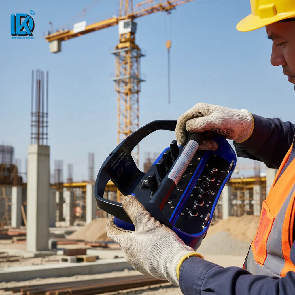 Crane Remote Control with 6 Joystick Functions, Waterproof, 12V/24V, Metal Construction