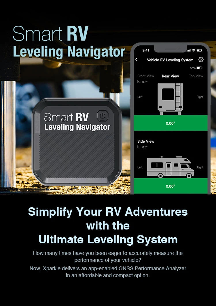 RV Leveling Navigator Wireless Smart Leveller Tool Model RVS01 for Motorhome and Camper Trailer