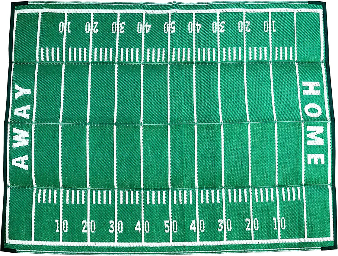 Portable Green Outdoor Mat, Washable, Reversible, Waterproof, Non-Slip, Ideal for Beach, Camping, RV, and Picnics