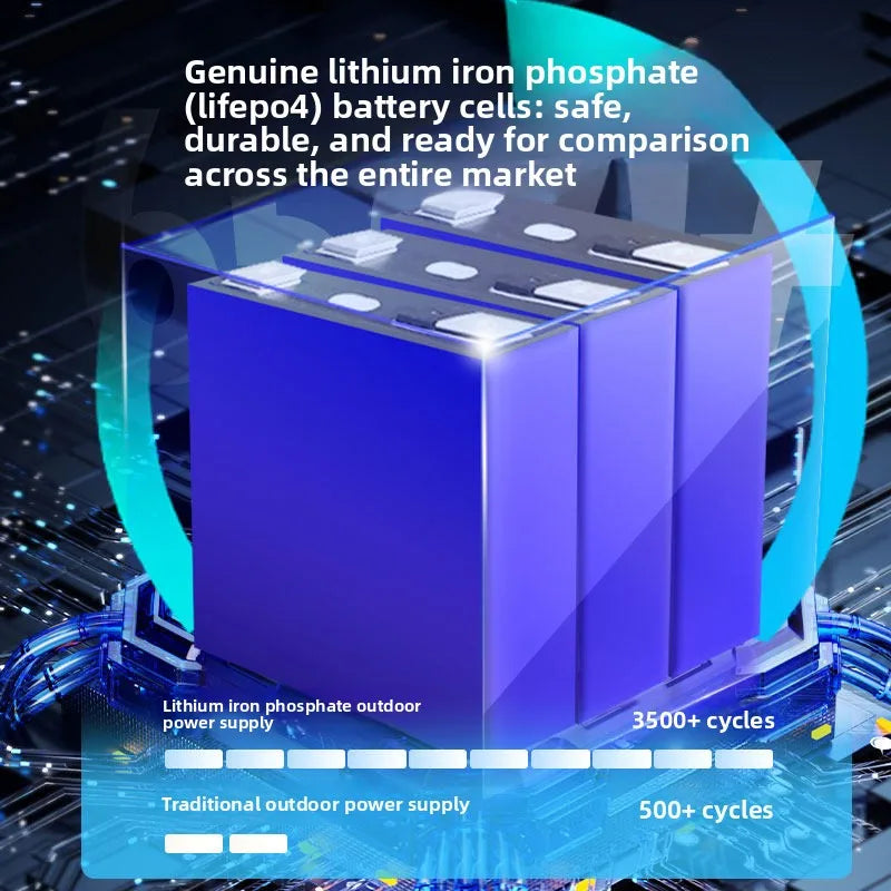 Portable Energy Storage Battery 220V 1000W-9000W for RVs, Camping, and Emergency Backup