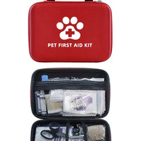 VTX-7514917 Pet First Aid Kit Storage Bag-Emergency Survival Dogs Cats Eco-Friendly Foldable Zipper Closure Includes Ice Pack