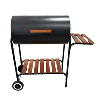 VTX-2692261 Backyard Outdoor Kitchen Barbecue Smoker Large Steel Trolley Garden Party Black Cart Bbq Charcoal Grill Home Cooking