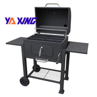 VTX-2593957 Hot Sales Stainless Steel Charcoal Grill Outdoor Garden Camping Trolley square Barbecue Metal Foldable Kitchen Home
