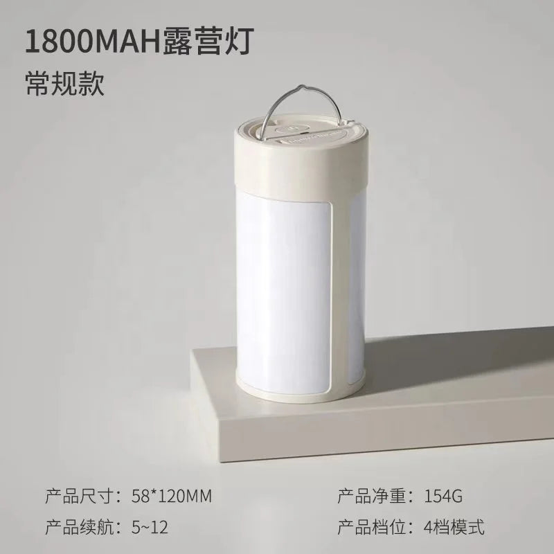 62 LED Rechargeable Camping Lantern, 6W, 400lm, Black/White, ABS Material, 10000 Hours Working Time