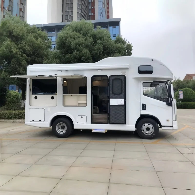 Customizable Luxury Motorhome Truck Camper with Air Conditioner, Heater, and Water Heater