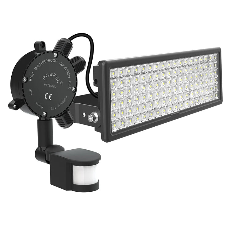 VTX-2299045 Flood Lights Outdoor Motion Sensor 100W LED Light Dusk to Dawn Security PIR Garden Yard Aluminum Alloy Lightweight