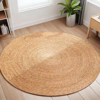 Hand-woven Sedge Solid Color American Country Style Circular