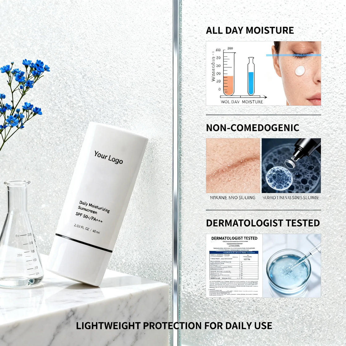 Daily Moisturizer Sunscreen Cream SPF50 PA+++ for All Skin Types