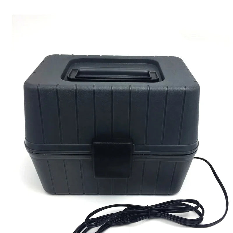 Portable Electric Car Food Warmer and Cooler Bag, 12V, 80W, Plastic, 22x12.5x5.3cm, Suitable for Car/Home/Outdoor