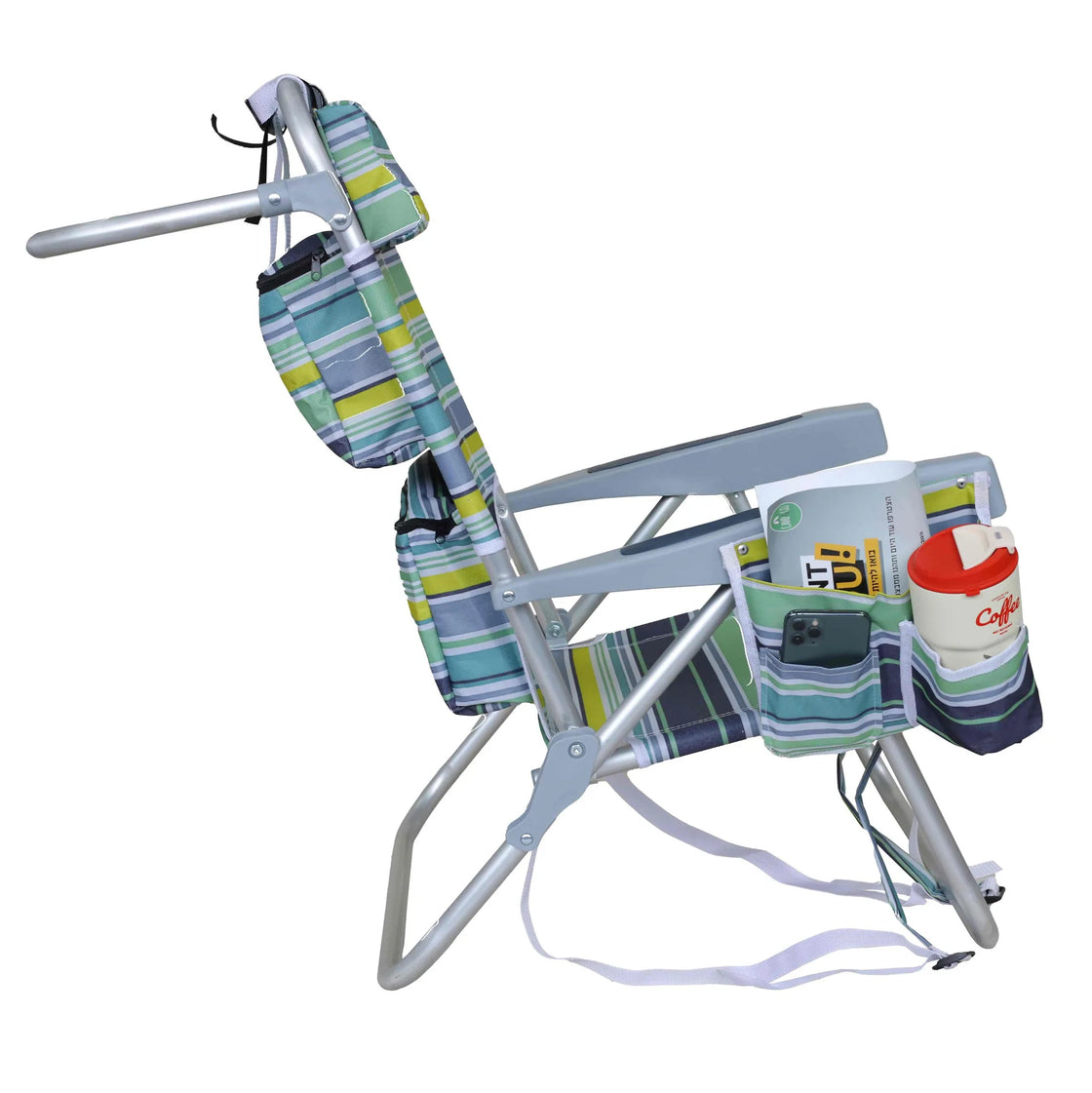 Folding Victorian Design Garden Chair, Portable PVC Outdoor Furniture