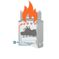 VTX-1366053 Camping Preferred Stove Outdoor Portable Bonfire Foldable Multifuel Smokeless Heater Stable BBQ Grill Detachable Fire