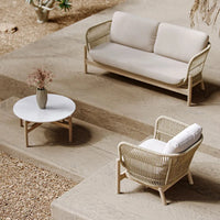 VTX-3282085 Classic Design Waterproof Garden Sofa Lounge Chair Teak Wood Outdoor Furniture Set Patio Rattan Living Room Balcony