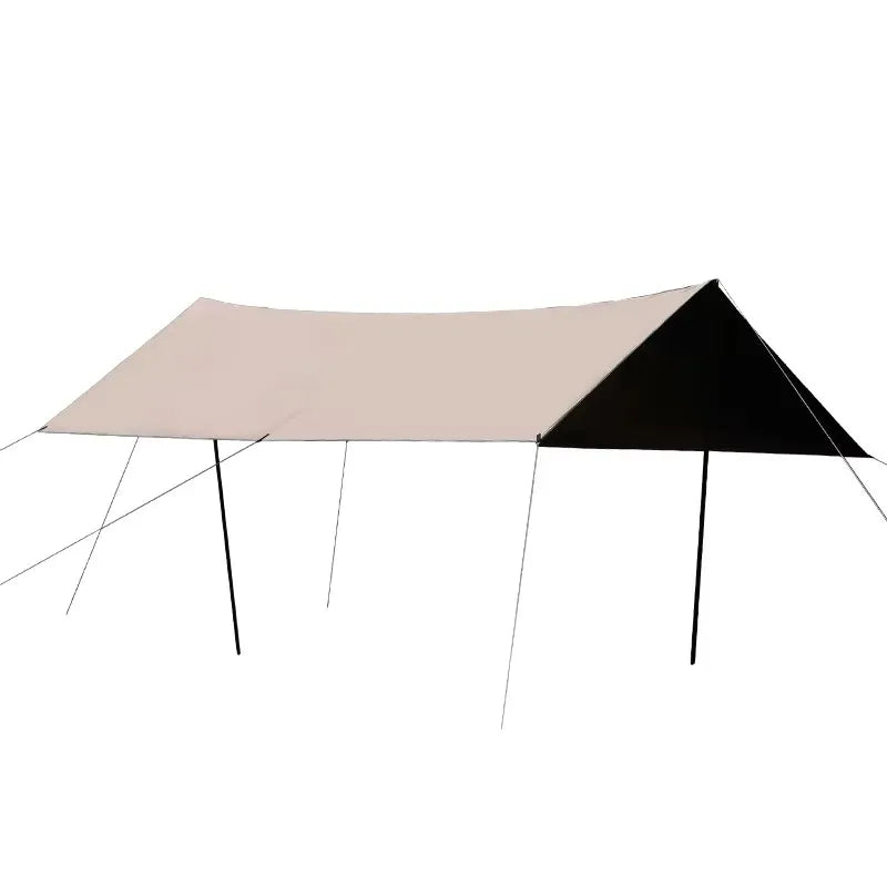 Heavy Duty Waterproof Camping Sun Shade Canopy with UPF 50+ Protection, Double Layer PVC, Camouflage Design