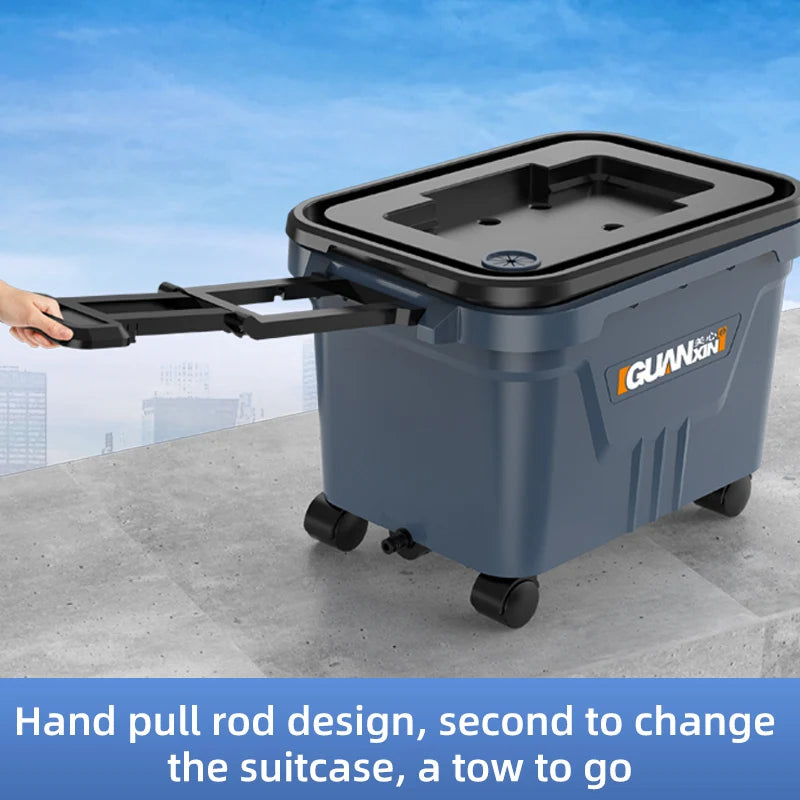 Mobile Car Wash System with Water Tank and Built-in Filtration, 45x35x35 cm