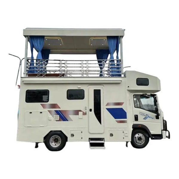 HOWO Motorhome Camper Van, Diesel, Manual Transmission, EURO 5, 14000 kg Gross Vehicle Weight, Customized Dimensions