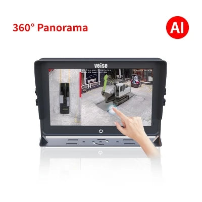 360° Active Monitoring Vehicle Safety System with 6CH Video Storage and 4G Connectivity, Waterproof, Night Vision, 10 Inch Display, Compatible with AGCO Models