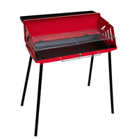 VTX-0972837 Komenjoy Outdoor Portable Charcoal Barbecue Grill Folding Camping BBQ Stainless Steel Foldable Kitchen Home Cooking