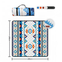VTX-1839909 Extra Large Waterproof Picnic Mat Foldable Outdoor Blanket Moisture Proof Garden Park Camping Rug Family Travel