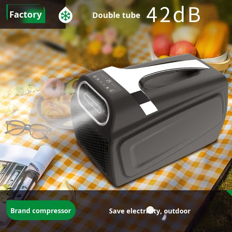 Electric Portable Fixed Frequency Air Conditioner Cooling Only with Remote Control for Camping and Truck Tents
