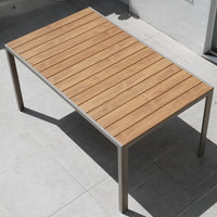VTX-3478693 Outdoor Furniture Garden Chair Plastic Wood Aluminum Patio Dining Table Set Metal Contemporary Living Room Balcony