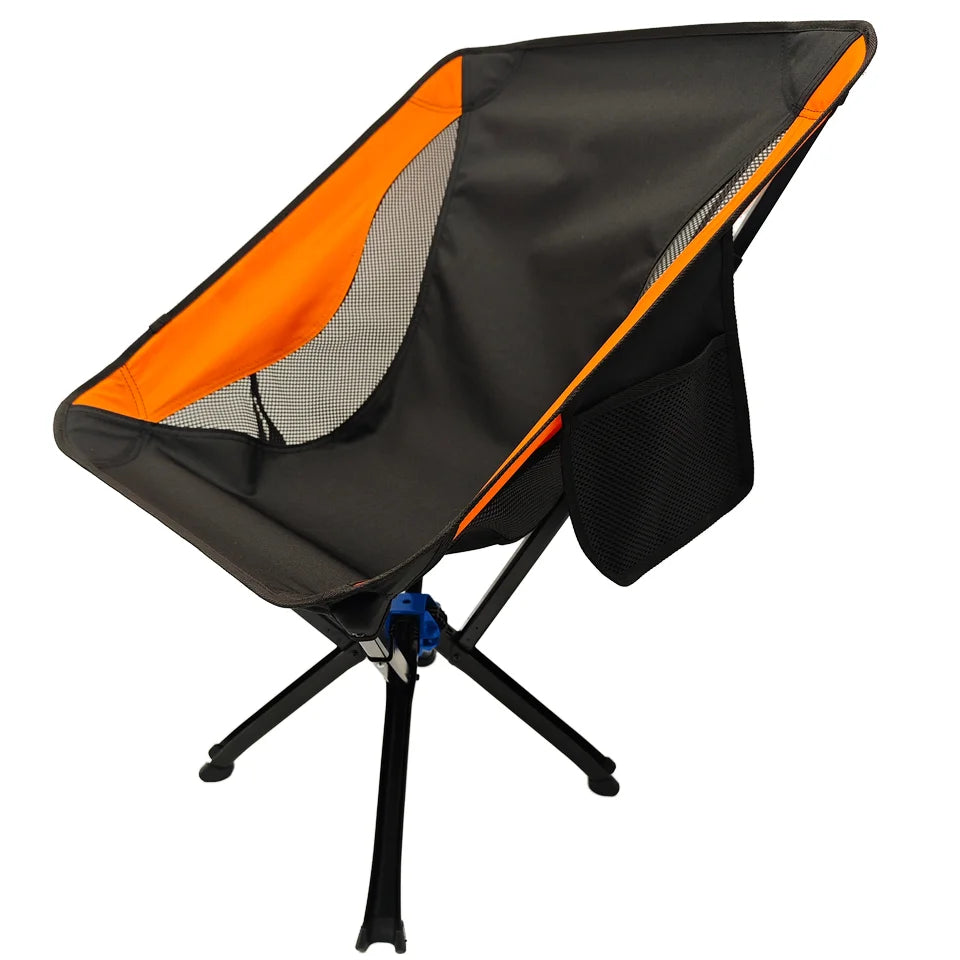 Folding Camping Chair, Aluminum Alloy, Portable Moon Chair, Quick Open, Lightweight, Outdoor Use, Model MC001A