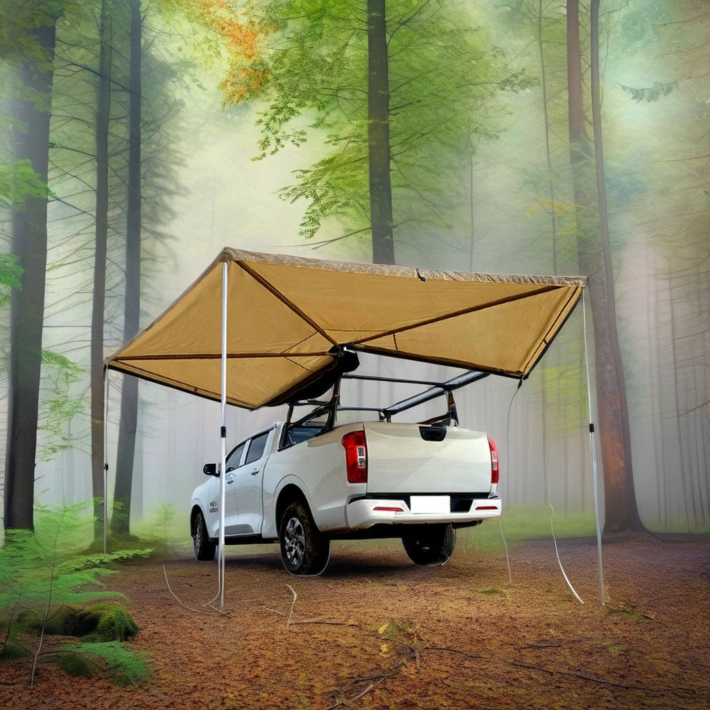 270 Degree Car Side Awning Tent Outdoor Camping SUV Sun Rain Shelter Aluminum Alloy